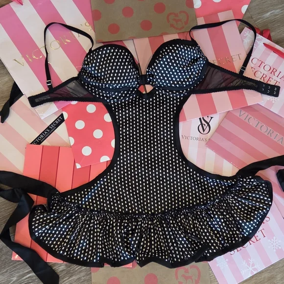 sexy lingerie big Victoria`s Secret Little Things Mini Perfume Bottle, Hat Bag Editorial  Photo